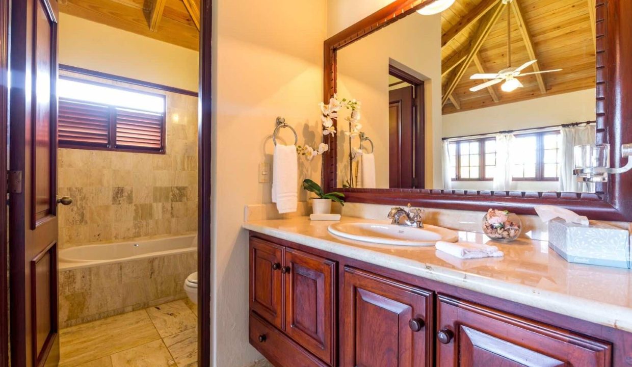 elegant wooden bathroom interior