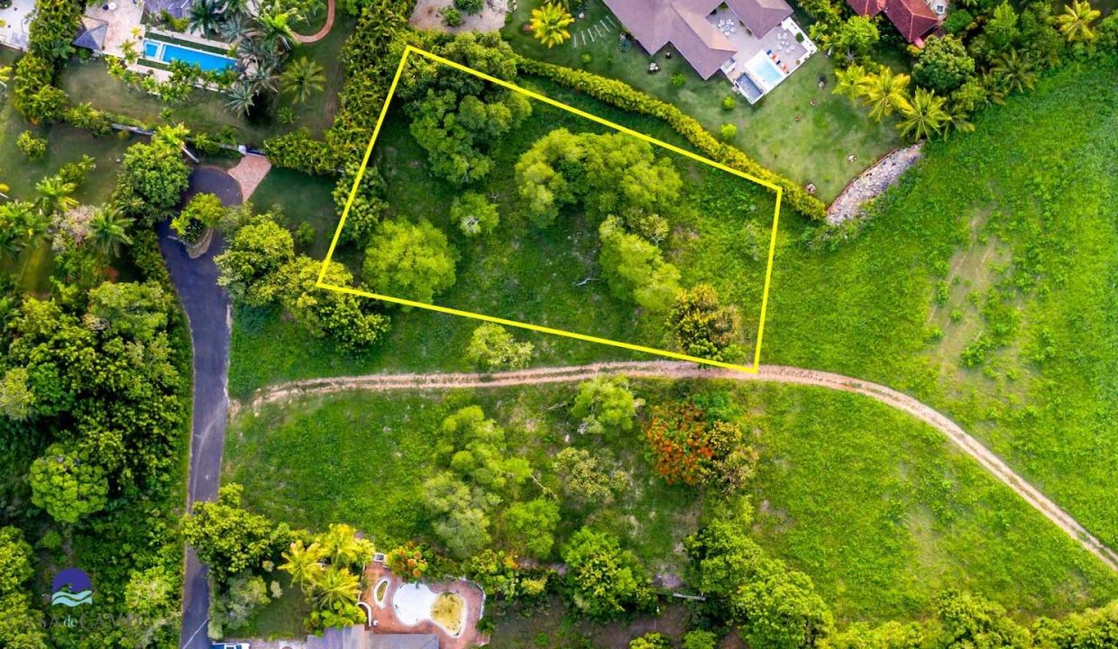 Aerial view of the vacant land in Casa de Campo