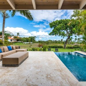 Serene garden surrounding the villa