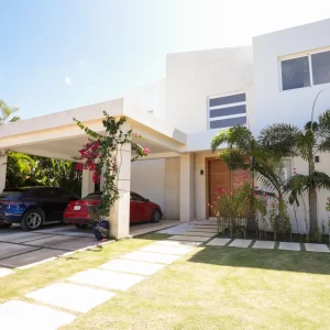 modern villa punta cana garage