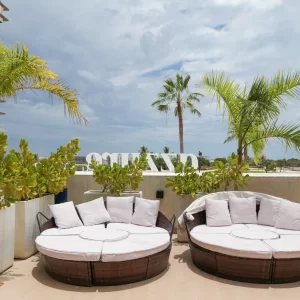 cap cana rooftop terrace seating 2