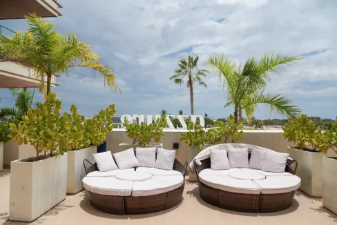 cap cana rooftop terrace seating 2