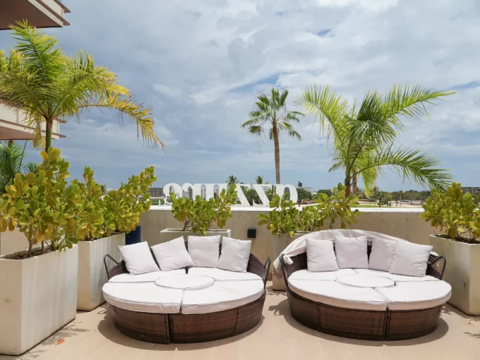 cap cana rooftop terrace seating 2